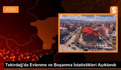 Tekirdağ’da 2023 Yılı Evlenme ve Boşanma İstatistikleri Açıklandı