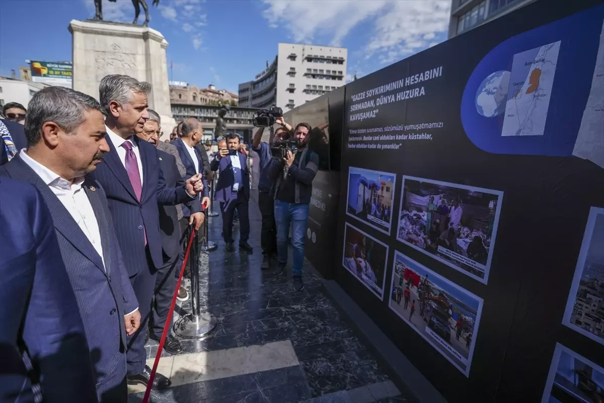 AK Parti’den, İsrail’in Gazze’deki soykırımının 1. yılına ilişkin sergi