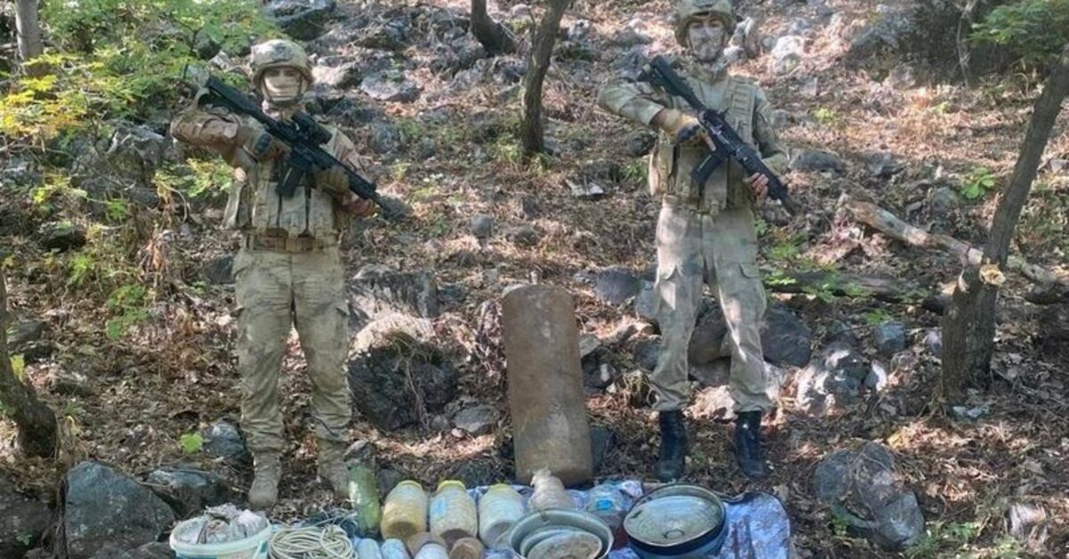 Elazığ’da PKK’lı teröristlerin kullandığı sığınak imha edildi